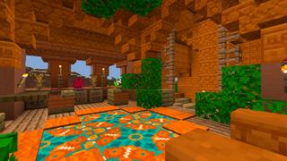Screenshot of the Minecraft Bedrock Marketplace product Palace of the Sun created by CrackedCubes.