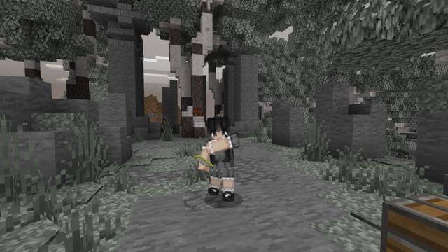 Screenshot of the Minecraft Bedrock Marketplace product Pale Garden Suburban Home created by CrackedCubes.
