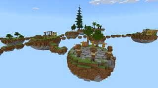 Screenshot of the Minecraft Bedrock Marketplace product Parkour Survival Challenge created by CrackedCubes.