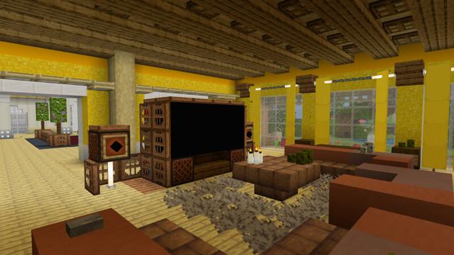 Screenshot of the Minecraft Bedrock Marketplace product Posh Beach Mansion created by CrackedCubes.