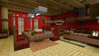 Screenshot of the Minecraft Bedrock Marketplace product Posh Beach Mansion created by CrackedCubes.
