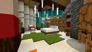 Screenshot of the Minecraft Bedrock Marketplace product Posh Island Mansion created by CrackedCubes.
