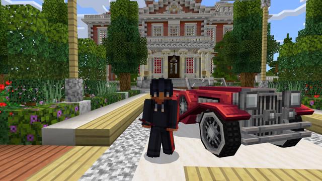 Screenshot of the Minecraft Bedrock Marketplace product Posh Mansion 2 created by CrackedCubes.