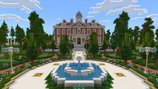 Screenshot of the Minecraft Bedrock Marketplace product Posh Mansion 2 created by CrackedCubes.