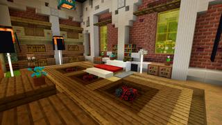 Screenshot of the Minecraft Bedrock Marketplace product Posh Mansion created by CrackedCubes.