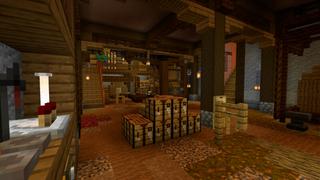 Screenshot of the Minecraft Bedrock Marketplace product Posh Mansion created by CrackedCubes.