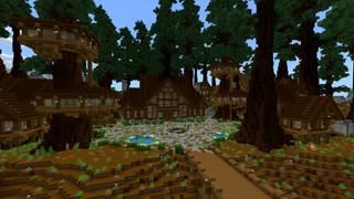Screenshot of the Minecraft Bedrock Marketplace product Redwood Forest created by CrackedCubes.