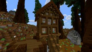 Screenshot of the Minecraft Bedrock Marketplace product Redwood Forest created by CrackedCubes.