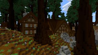 Screenshot of the Minecraft Bedrock Marketplace product Redwood Forest created by CrackedCubes.