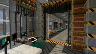 Screenshot of the Minecraft Bedrock Marketplace product Sci-Fi Base created by CrackedCubes.