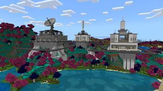 Screenshot of the Minecraft Bedrock Marketplace product Sci-Fi Base created by CrackedCubes.