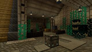 Screenshot of the Minecraft Bedrock Marketplace product Sci-Fi Base created by CrackedCubes.