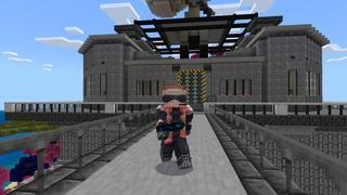 Screenshot of the Minecraft Bedrock Marketplace product Sci-Fi Base created by CrackedCubes.