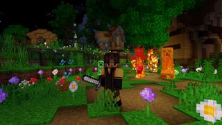 Screenshot of the Minecraft Bedrock Marketplace product Mode lent activé created by CrackedCubes.