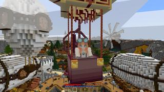 Screenshot of the Minecraft Bedrock Marketplace product Steampunk World created by CrackedCubes.