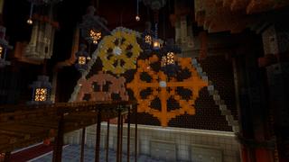 Screenshot of the Minecraft Bedrock Marketplace product Steampunk World created by CrackedCubes.