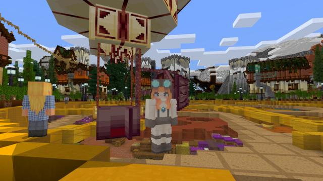 Screenshot of the Minecraft Bedrock Marketplace product Steampunk World created by CrackedCubes.