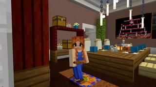 Screenshot of the Minecraft Bedrock Marketplace product Suburban Family Home created by CrackedCubes.