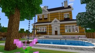 Screenshot of the Minecraft Bedrock Marketplace product Suburban Family Home created by CrackedCubes.