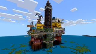 Screenshot of the Minecraft Bedrock Marketplace product Survival Platforms created by CrackedCubes.