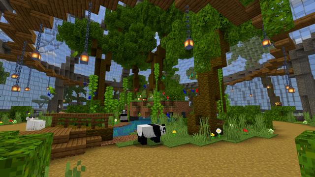 Screenshot of the Minecraft Bedrock Marketplace product The Floating City created by CrackedCubes.