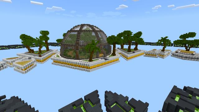 Screenshot of the Minecraft Bedrock Marketplace product The Floating City created by CrackedCubes.