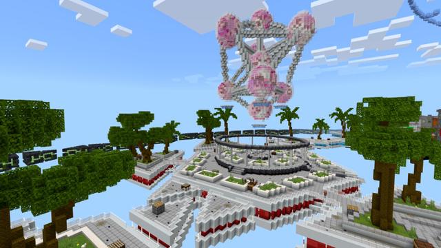 Screenshot of the Minecraft Bedrock Marketplace product The Floating City created by CrackedCubes.