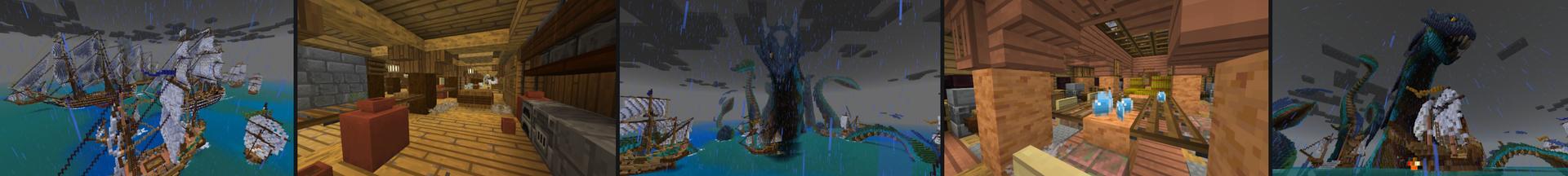 Panorama of the Minecraft Bedrock Marketplace product The Kraken created by CrackedCubes.