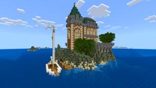 Screenshot of the Minecraft Bedrock Marketplace product The Lonely Mansion created by CrackedCubes.