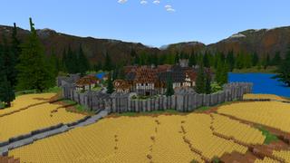 Screenshot of the Minecraft Bedrock Marketplace product The Mountain created by CrackedCubes.