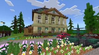 Screenshot of the Minecraft Bedrock Marketplace product The Neighbourhood created by CrackedCubes.