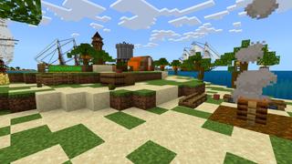 Screenshot of the Minecraft Bedrock Marketplace product Tropical Ship Survival 2 created by CrackedCubes.