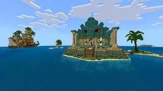 Screenshot of the Minecraft Bedrock Marketplace product Tropical World created by CrackedCubes.