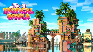 Thumbnail of the Minecraft Bedrock Marketplace product Tropical World created by CrackedCubes.