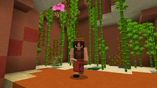 Screenshot of the Minecraft Bedrock Marketplace product Underground Mesa Base created by CrackedCubes.