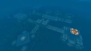 Screenshot of the Minecraft Bedrock Marketplace product Underwater Ocean Base created by CrackedCubes.