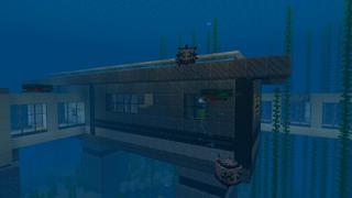 Screenshot of the Minecraft Bedrock Marketplace product Underwater Ocean Base created by CrackedCubes.