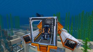 Screenshot of the Minecraft Bedrock Marketplace product Underwater Ocean Base created by CrackedCubes.