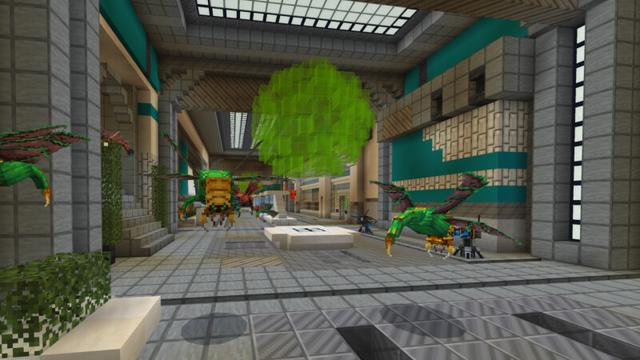 Screenshot of the Minecraft Bedrock Marketplace product United Earth Planetary Station created by CrackedCubes.