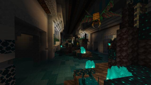 Screenshot of the Minecraft Bedrock Marketplace product United Earth Planetary Station created by CrackedCubes.