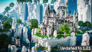 Thumbnail of the Minecraft Bedrock Marketplace product Waterfall Castle created by CrackedCubes.