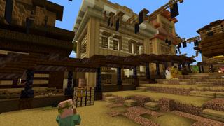 Screenshot of the Minecraft Bedrock Marketplace product Wild West Town created by CrackedCubes.