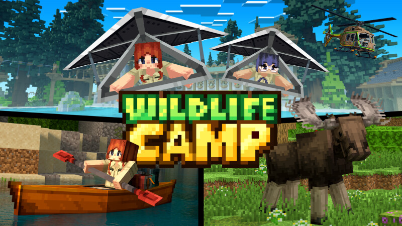 Thumbnail of the Minecraft Bedrock Marketplace product Wildlife Camp created by CrackedCubes.