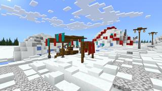 Screenshot of the Minecraft Bedrock Marketplace product Winter Igloos created by CrackedCubes.