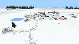 Screenshot of the Minecraft Bedrock Marketplace product Winter Igloos created by CrackedCubes.