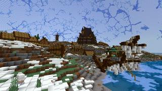 Screenshot of the Minecraft Bedrock Marketplace product Winter Under the Dome created by CrackedCubes.