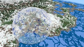 Screenshot of the Minecraft Bedrock Marketplace product Winter Under the Dome created by CrackedCubes.