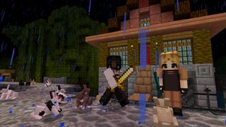 Screenshot of the Minecraft Bedrock Marketplace product Zombie Bunnies created by CrackedCubes.