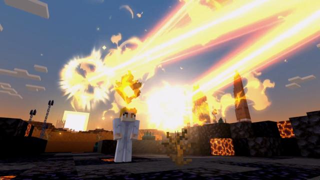 Screenshot of the Minecraft Bedrock Marketplace product Anime Fire Havoc created by Creator Games.