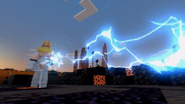 Screenshot of the Minecraft Bedrock Marketplace product Anime Fire Havoc created by Creator Games.